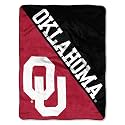 Northwest The Company NCAA Oklahoma Sooners Micro Raschel Throw Blanket, 46" x 60", Halftone