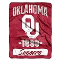 Northwest The Company NCAA Oklahoma Sooners Micro Raschel Throw Blanket, 46" x 60", Varsity Legacy