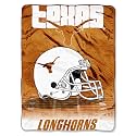 Northwest The Company NCAA Texas Longhorns Micro Raschel Throw Blanket, 60" x 80", Overtime