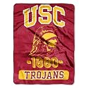 Northwest The Company NCAA USC Trojans Micro Raschel Throw Blanket, 46" x 60", Varsity