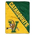 Northwest The Company NCAA Vermont Catamounts Micro Raschel Throw Blanket, 46" x 60", Halftone