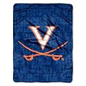 Northwest The Company NCAA Virginia Cavaliers Micro Raschel Throw Blanket, 46" x 60", Grunge