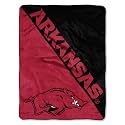 Northwest NCAA Arkansas Razorbacks Unisex-Adult Micro Raschel Throw Blanket, 46" x 60", Halftone