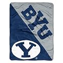 Northwest NCAA BYU Cougars Unisex-Adult Micro Raschel Throw Blanket, 46" x 60", Halftone
