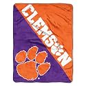 Northwest NCAA Clemson Tigers Unisex-Adult Micro Raschel Throw Blanket, 46" x 60", Halftone