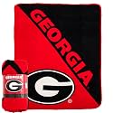 Northwest NCAA Georgia Bulldogs Micro Raschel Throw Blanket – 46" x 60" – Halftone Design – Soft Warm Stadium Blanket