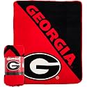 NORTHWEST NCAA Georgia Bulldogs Micro Raschel Throw Blanket – Halftone Design – Soft Warm Stadium Blanket, 46" x 60" (Pack of 6)
