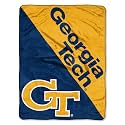 Northwest NCAA Georgia Tech Yellow Jackets Unisex-Adult Micro Raschel Throw Blanket, 46" x 60", Halftone
