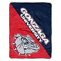 Northwest NCAA Gonzaga Bulldogs Unisex-Adult Micro Raschel Throw Blanket, 46" x 60", Halftone