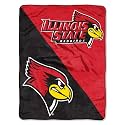 Northwest NCAA Illinois State Redbirds Unisex-Adult Micro Raschel Throw Blanket, 46" x 60", Halftone