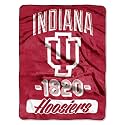 Northwest NCAA Indiana Hoosiers Unisex-Adult Micro Raschel Throw Blanket, 46" x 60", Varsity