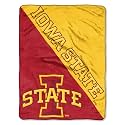 Northwest NCAA Iowa State Cyclones Unisex-Adult Micro Raschel Throw Blanket, 46" x 60", Halftone