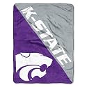 Northwest NCAA Kansas State Wildcats Unisex-Adult Micro Raschel Throw Blanket, 46" x 60", Halftone