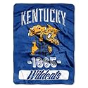 Northwest NCAA Kentucky Wildcats Unisex-Adult Micro Raschel Throw Blanket, 46" x 60", Varsity