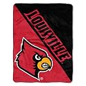 Northwest NCAA Louisville Cardinals Unisex-Adult Micro Raschel Throw Blanket, 46" x 60", Halftone