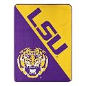Northwest NCAA LSU Tigers Unisex-Adult Micro Raschel Throw Blanket, 46" x 60", Halftone