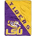 Northwest NCAA LSU Tigers Unisex-Adult Micro Raschel Throw Blanket, 46" x 60", Halftone Legacy