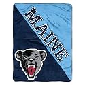 Northwest NCAA Maine Black Bears Unisex-Adult Micro Raschel Throw Blanket, 46" x 60", Halftone