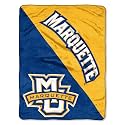 Northwest NCAA Marquette Golden Eagles Unisex-Adult Micro Raschel Throw Blanket, 46" x 60", Halftone