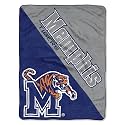 Northwest NCAA Memphis Tigers Unisex-Adult Micro Raschel Throw Blanket, 46" x 60", Halftone