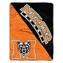 Northwest NCAA Mercer Bears Unisex-Adult Micro Raschel Throw Blanket, 46" x 60", Halftone