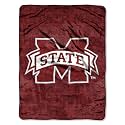 Northwest NCAA Mississippi State Bulldogs Unisex-Adult Micro Raschel Throw Blanket, 46" x 60", Grunge