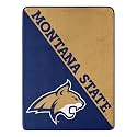 Northwest NCAA Montana State Bobcats Unisex-Adult Micro Raschel Throw Blanket, 46" x 60", Halftone