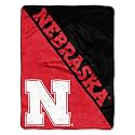 Northwest NCAA Nebraska Cornhuskers Unisex-Adult Micro Raschel Throw Blanket, 46" x 60", Halftone