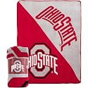 NORTHWEST NCAA Ohio State Buckeyes Unisex Micro Raschel Throw Blanket, 46 x 60 Inches, Halftone Design, Soft Fan Blanket (Pack of 6)