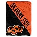 Northwest NCAA Oklahoma State Cowboys Unisex-Adult Micro Raschel Throw Blanket, 60" x 80", Overtime