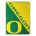 Northwest NCAA Oregon Ducks Unisex-Adult Micro Raschel Throw Blanket, 46" x 60", Halftone