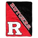 Northwest NCAA Rutgers Scarlet Knights Unisex-Adult Micro Raschel Throw Blanket, 46" x 60", Halftone
