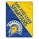 Northwest NCAA San Jose State Spartans Unisex-Adult Micro Raschel Throw Blanket, 46" x 60", Halftone