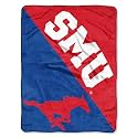 Northwest NCAA SMU Mustangs Unisex-Adult Micro Raschel Throw Blanket, 46" x 60", Halftone