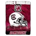 Northwest NCAA South Carolina Fighting Gamecocks Unisex-Adult Micro Raschel Throw Blanket, 60" x 80", Overtime
