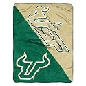 Northwest NCAA South Florida Bulls Unisex-Adult Micro Raschel Throw Blanket, 46" x 60", Halftone