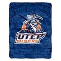 Northwest NCAA Texas El Paso Miners Unisex-Adult Micro Raschel Throw Blanket, 46" x 60", Grunge