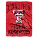 Northwest NCAA Texas Tech Red Raiders Unisex-Adult Micro Raschel Throw Blanket, 46" x 60", Varsity