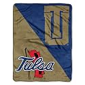 Northwest NCAA Tulsa Golden Hurricane Unisex-Adult Micro Raschel Throw Blanket, 46" x 60", Halftone