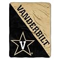 Northwest NCAA Vanderbilt Commodores Unisex-Adult Micro Raschel Throw Blanket, 46" x 60", Halftone