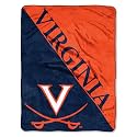 Northwest NCAA Virginia Cavaliers Unisex-Adult Micro Raschel Throw Blanket, 46" x 60", Halftone