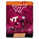 Northwest NCAA Virginia Tech Hokies Micro Raschel Throw Blanket, 60" x 80", Overtime