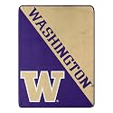 Northwest NCAA Washington Huskies Unisex-Adult Micro Raschel Throw Blanket, 46" x 60", Halftone