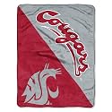 Northwest NCAA Washington State Cougars Unisex-Adult Micro Raschel Throw Blanket, 46" x 60", Halftone
