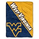 Northwest NCAA West Virginia Mountaineers Unisex-Adult Micro Raschel Throw Blanket, 46" x 60", Halftone