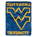 Northwest NCAA West Virginia Mountaineers Unisex-Adult Micro Raschel Throw Blanket, 46" x 60", Grunge