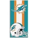 NORTHWEST NFL Miami Dolphins Unisex-Adult Beach Towel,Cotton, 30" x 60", Zone Read (Pack of 6)