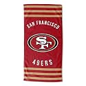 Northwest NFL San Francisco 49ers Unisex-Adult Beach Towel, 30" x 60", Stripes