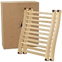 Northwood Sauna - Sauna Backrest - Handmade from Finnish Pine Wood - Ergonomic S-Shape Back Support & Non-Slip Pads (2 Pack)