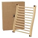 Northwood Sauna - Sauna Backrest - Handmade from Finnish Pine Wood - Ergonomic S-Shape Back Support & Non-Slip Pads